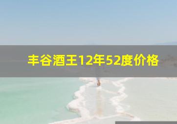 丰谷酒王12年52度价格