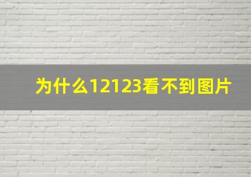 为什么12123看不到图片