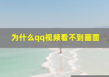 为什么qq视频看不到画面