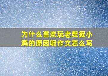 为什么喜欢玩老鹰捉小鸡的原因呢作文怎么写