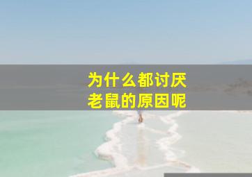 为什么都讨厌老鼠的原因呢