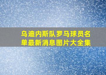 乌迪内斯队罗马球员名单最新消息图片大全集