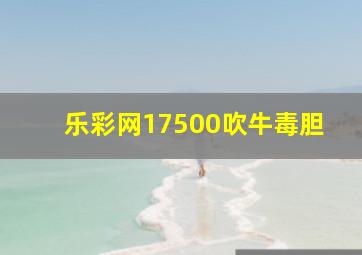 乐彩网17500吹牛毒胆