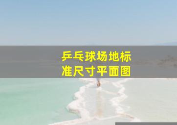 乒乓球场地标准尺寸平面图