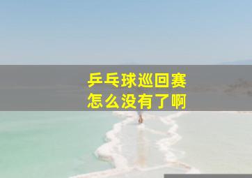 乒乓球巡回赛怎么没有了啊