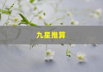 九星推算