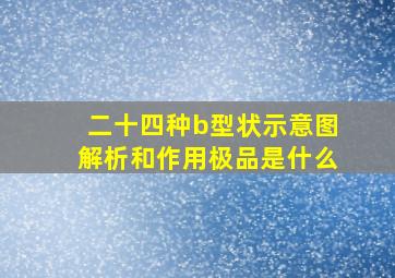 二十四种b型状示意图解析和作用极品是什么