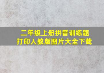 二年级上册拼音训练题打印人教版图片大全下载