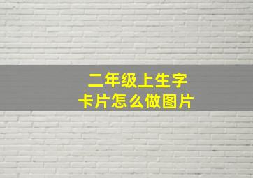 二年级上生字卡片怎么做图片