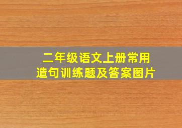 二年级语文上册常用造句训练题及答案图片