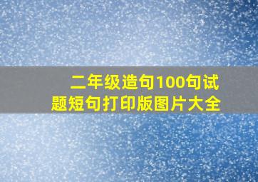 二年级造句100句试题短句打印版图片大全