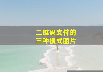 二维码支付的三种模式图片