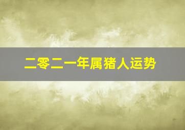 二零二一年属猪人运势