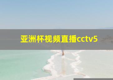 亚洲杯视频直播cctv5