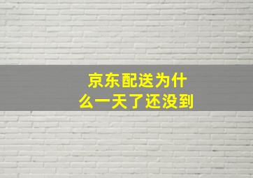 京东配送为什么一天了还没到