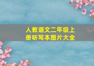 人教语文二年级上册听写本图片大全