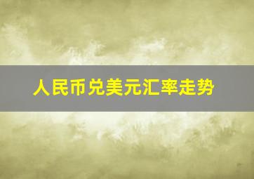 人民币兑美元汇率走势