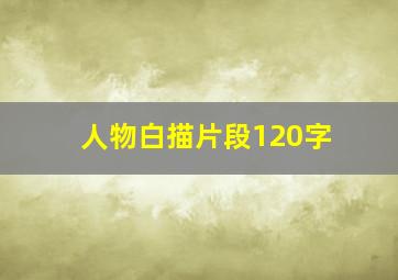 人物白描片段120字