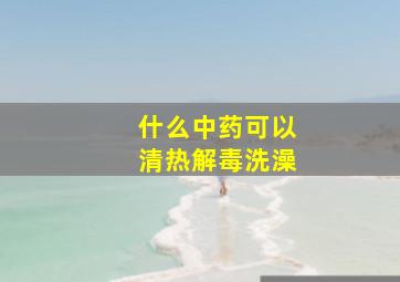 什么中药可以清热解毒洗澡