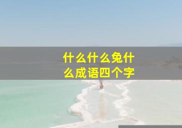 什么什么兔什么成语四个字