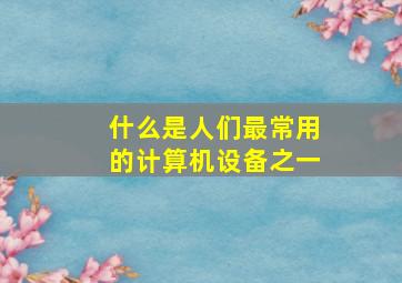 什么是人们最常用的计算机设备之一