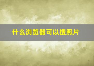 什么浏览器可以搜照片