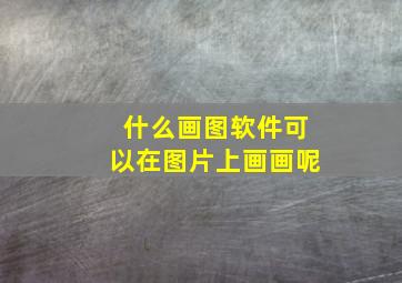 什么画图软件可以在图片上画画呢