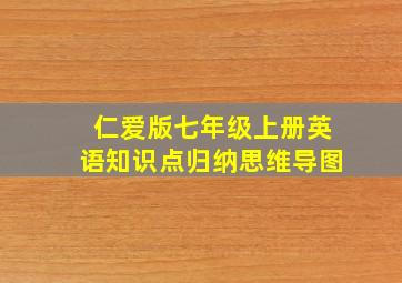 仁爱版七年级上册英语知识点归纳思维导图