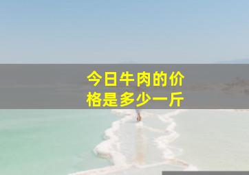 今日牛肉的价格是多少一斤