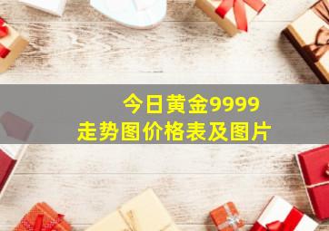 今日黄金9999走势图价格表及图片