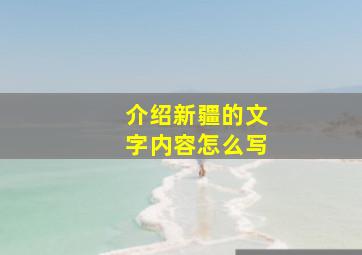 介绍新疆的文字内容怎么写