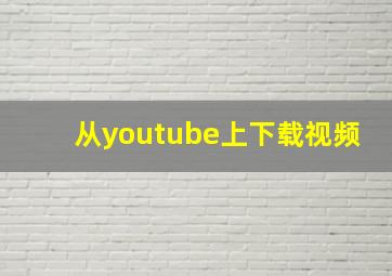 从youtube上下载视频