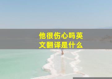 他很伤心吗英文翻译是什么