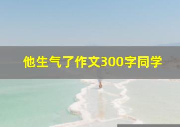 他生气了作文300字同学