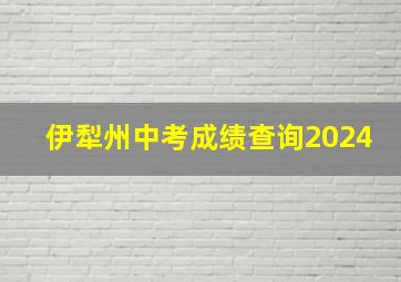 伊犁州中考成绩查询2024