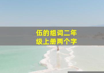 伍的组词二年级上册两个字