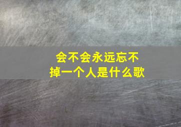 会不会永远忘不掉一个人是什么歌