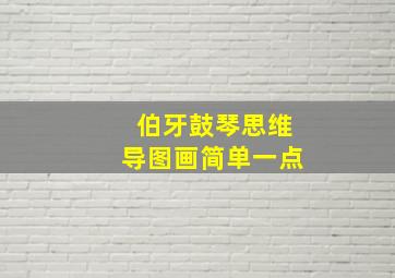 伯牙鼓琴思维导图画简单一点