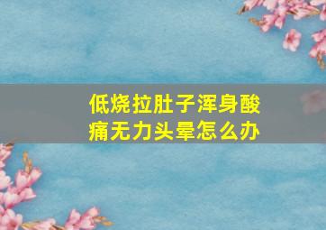 低烧拉肚子浑身酸痛无力头晕怎么办