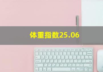 体重指数25.06