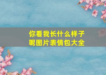 你看我长什么样子呢图片表情包大全