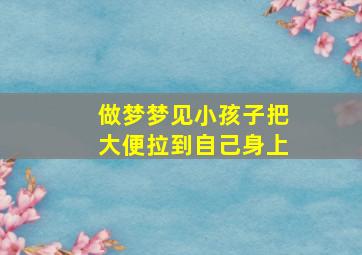 做梦梦见小孩子把大便拉到自己身上