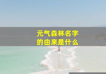 元气森林名字的由来是什么