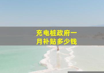 充电桩政府一月补贴多少钱