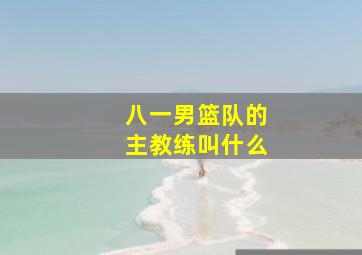 八一男篮队的主教练叫什么