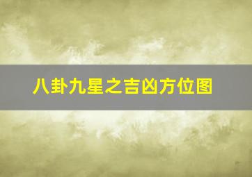 八卦九星之吉凶方位图