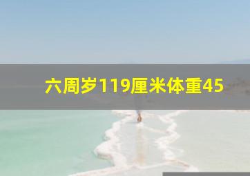 六周岁119厘米体重45