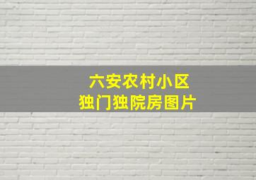 六安农村小区独门独院房图片