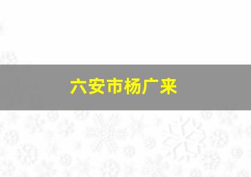 六安市杨广来