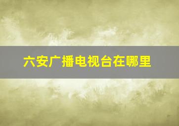 六安广播电视台在哪里